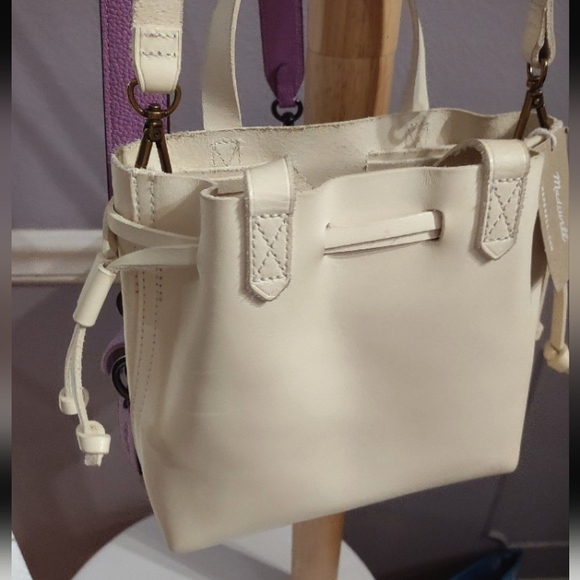 MADEWELL Small Transport Crossbody bag Ivory/Cream - Picture 2 of 9